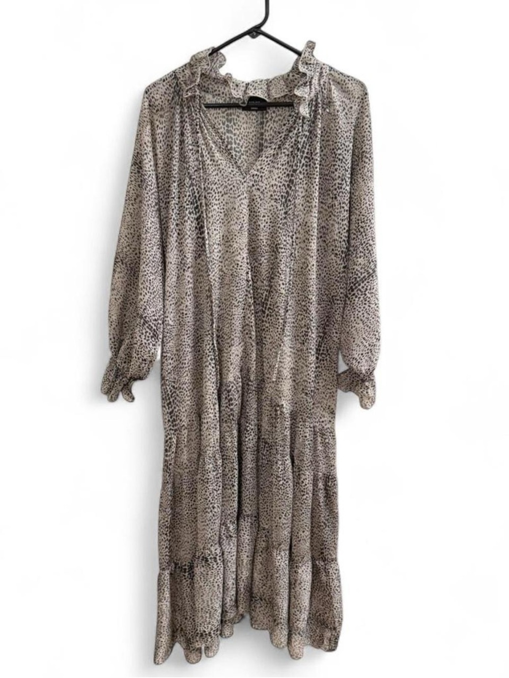 Vici Leopard Print Sheer Maxi Dress Women’s Size S